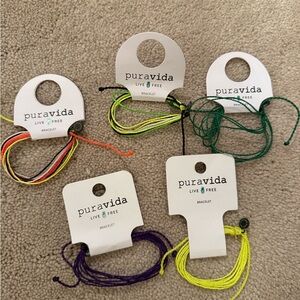 Bundle of 5 Pura Vida Colorful Bracelet Set
